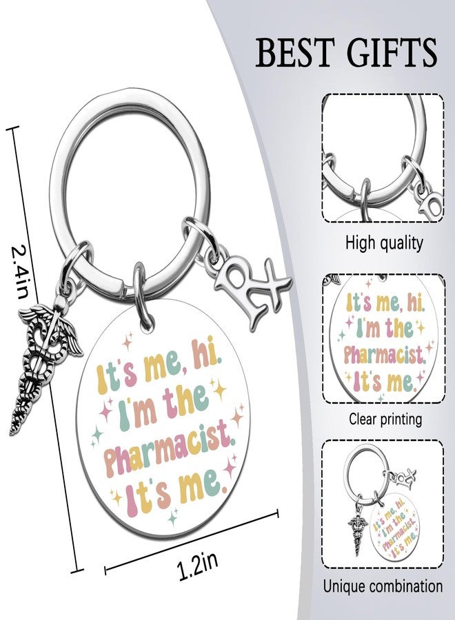 MOEXUKO Pharmacist Gifts for Women Pharmacy Technician Gifts Pharmacist Keychain Thank You Gift for Pharmacy Medical Assistant Friends Birthday Thanksgiving Christmas Gift Pharmacists Keyring - Image 2